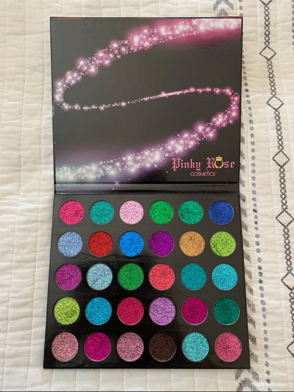 Vibrant Shimmer Eyeshadow Palette - Multi Green/Blue/Pink/Purple